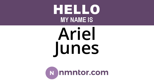 Ariel Junes