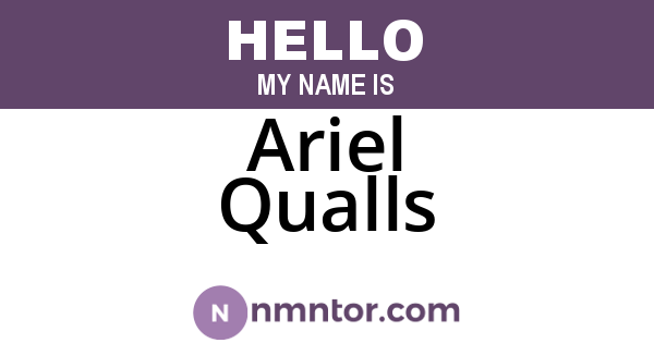 Ariel Qualls