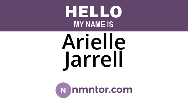 Arielle Jarrell