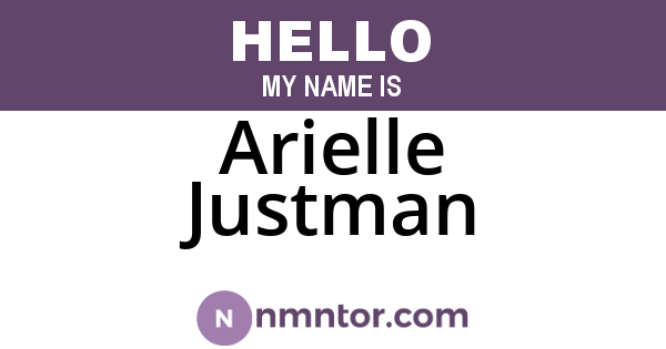 Arielle Justman