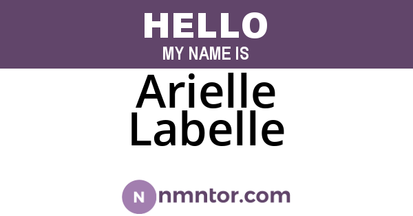 Arielle Labelle