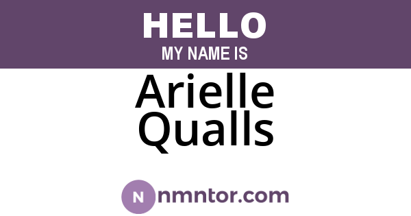 Arielle Qualls