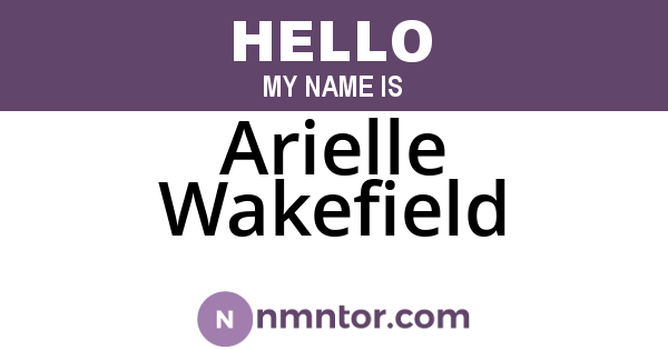 Arielle Wakefield