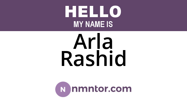 Arla Rashid