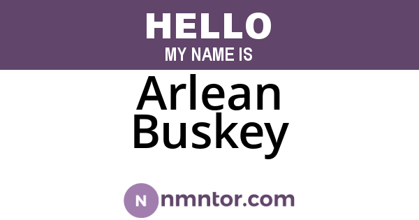 Arlean Buskey