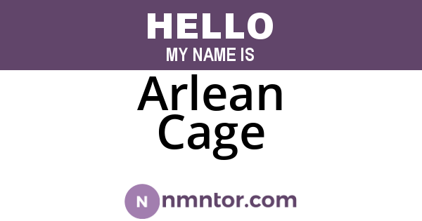 Arlean Cage
