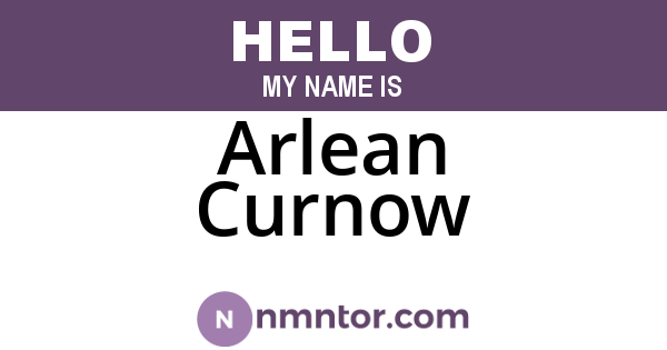 Arlean Curnow
