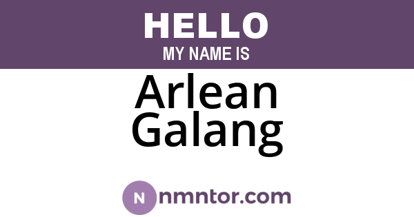 Arlean Galang