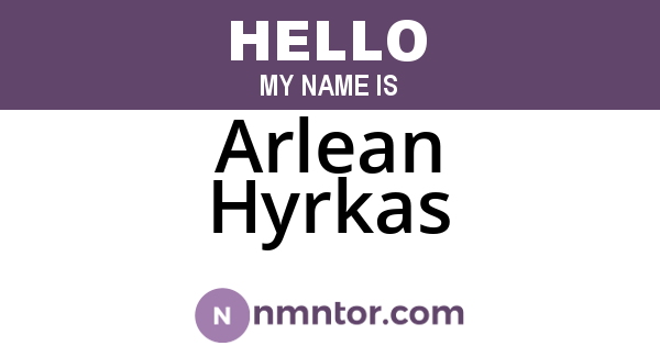 Arlean Hyrkas