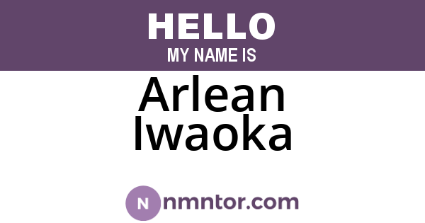 Arlean Iwaoka