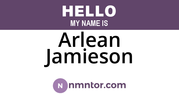 Arlean Jamieson