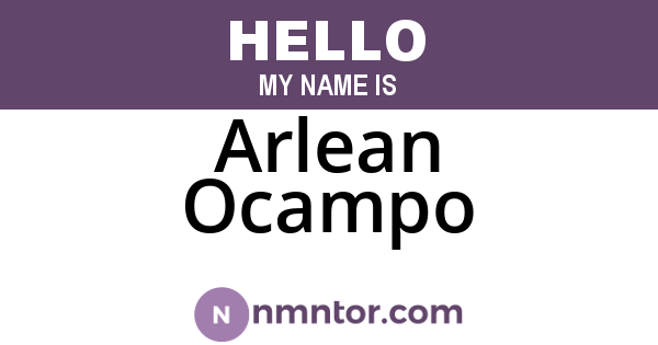 Arlean Ocampo
