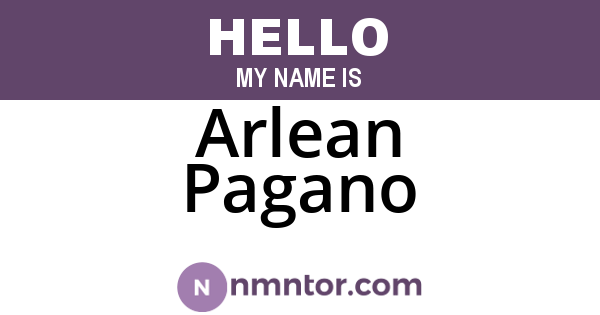 Arlean Pagano