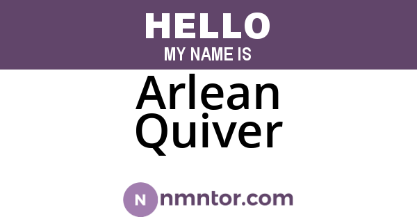 Arlean Quiver