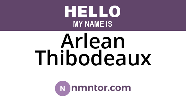Arlean Thibodeaux