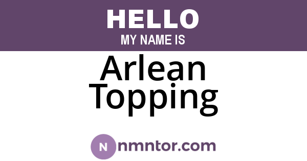 Arlean Topping