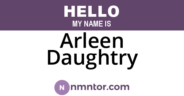 Arleen Daughtry