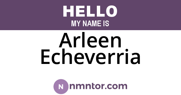 Arleen Echeverria
