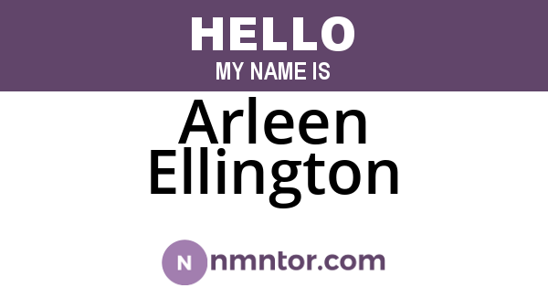 Arleen Ellington