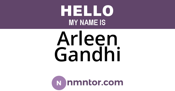 Arleen Gandhi