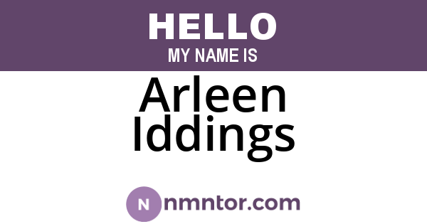 Arleen Iddings