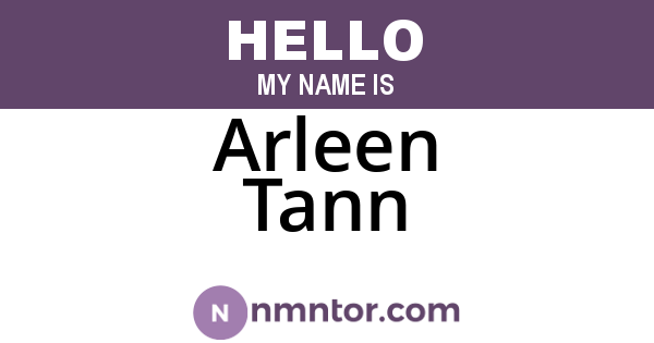 Arleen Tann