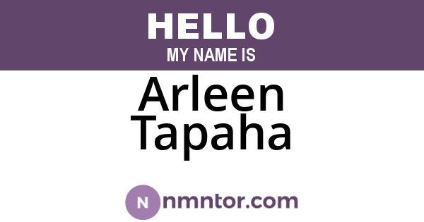 Arleen Tapaha