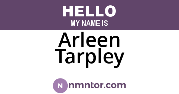 Arleen Tarpley