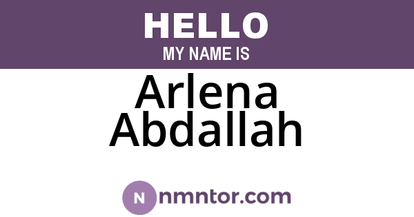 Arlena Abdallah