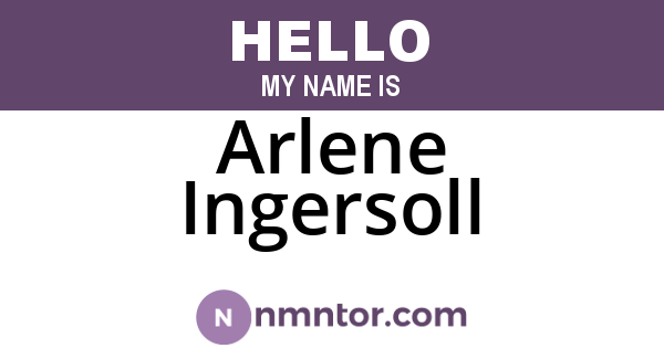 Arlene Ingersoll