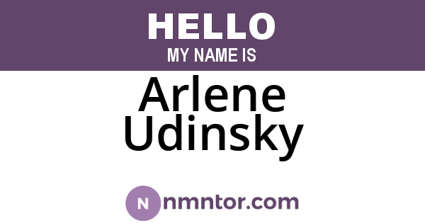 Arlene Udinsky