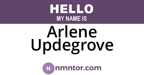 Arlene Updegrove