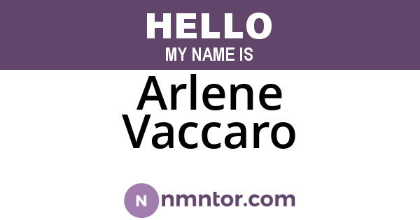 Arlene Vaccaro