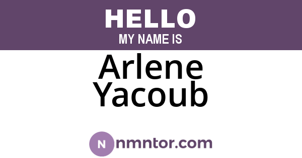 Arlene Yacoub