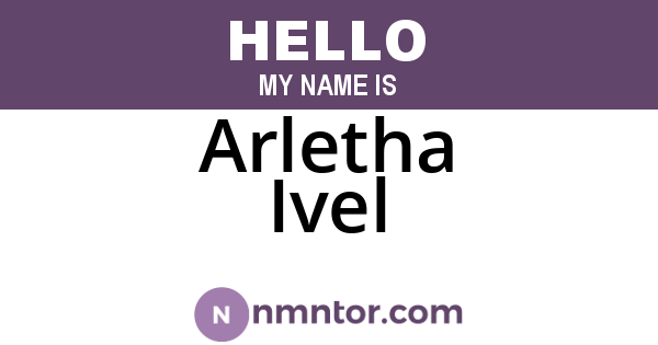 Arletha Ivel