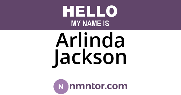 Arlinda Jackson