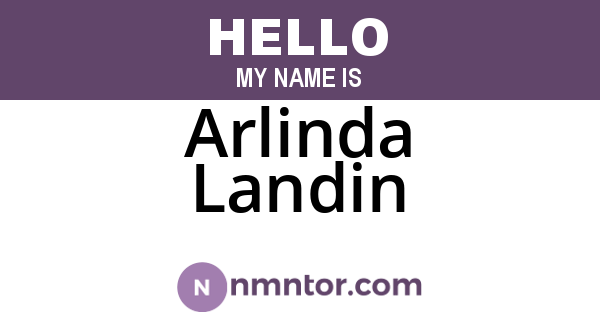 Arlinda Landin