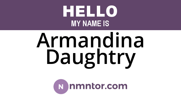Armandina Daughtry