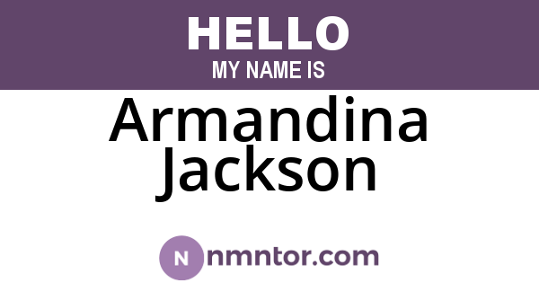 Armandina Jackson