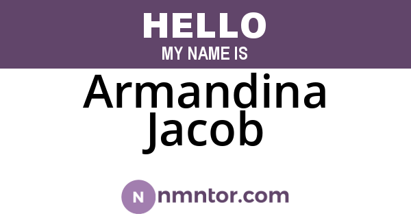 Armandina Jacob