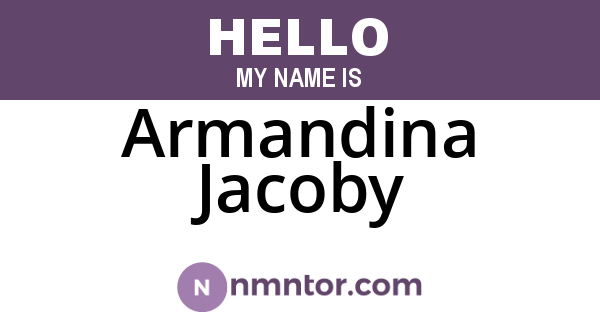 Armandina Jacoby
