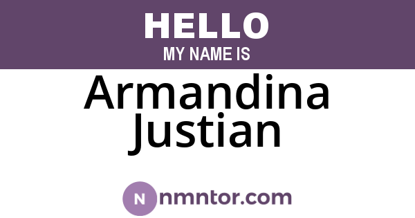 Armandina Justian