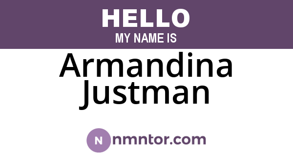 Armandina Justman