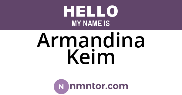 Armandina Keim