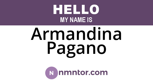 Armandina Pagano