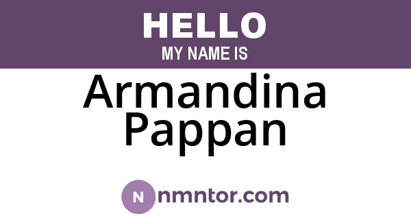 Armandina Pappan
