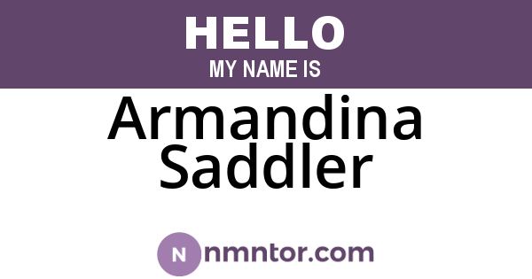Armandina Saddler
