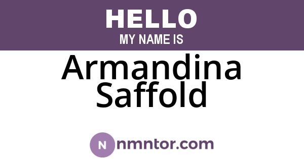 Armandina Saffold