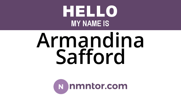 Armandina Safford