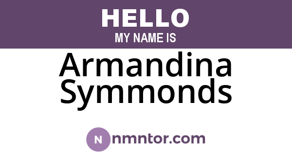 Armandina Symmonds